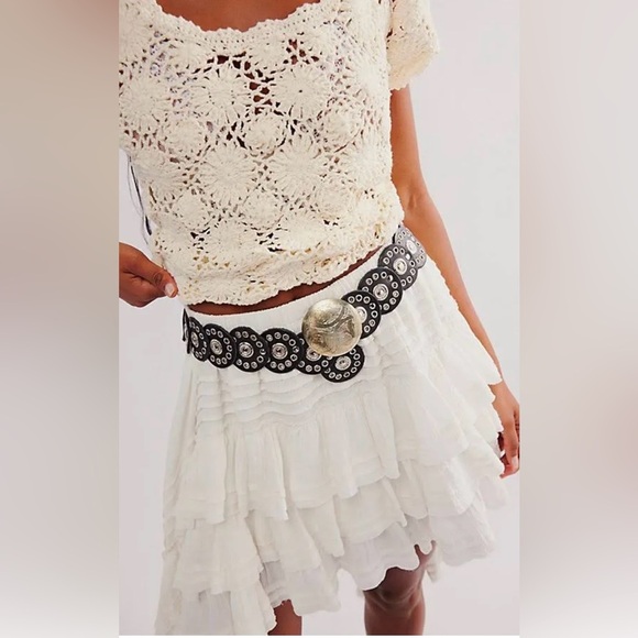 Free People Follow Your Arrow Belt Brown or Black NEW main image 7